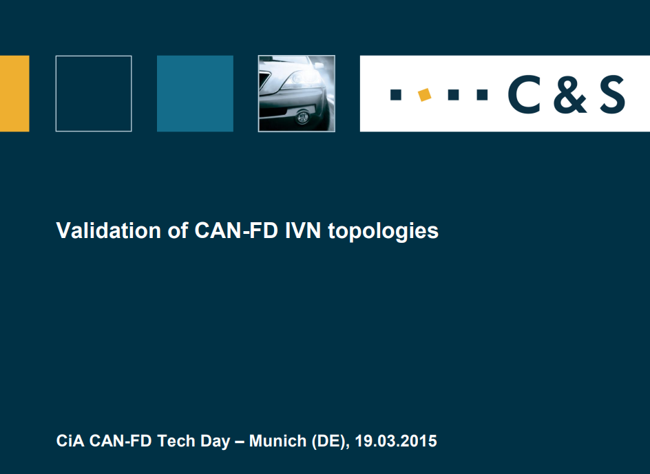 Validation of CAN-FD IVN topologies